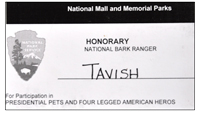 Honorary National Bark Ranger