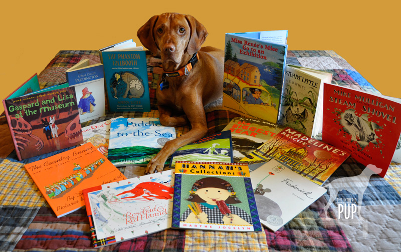 Tavish with children's books