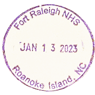 Stamp for Fort Raleigh National Historic Site