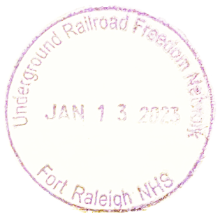 Stamp for Fort Raleigh National Historic Site - Underground Railroad Freedom Network