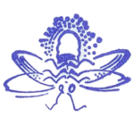 Purple inked stamp for Great Smoky Mountains National Park firefly