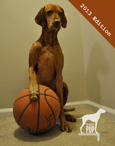 Tavish with a basketball