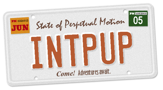 Intrepid Pup License Plate
