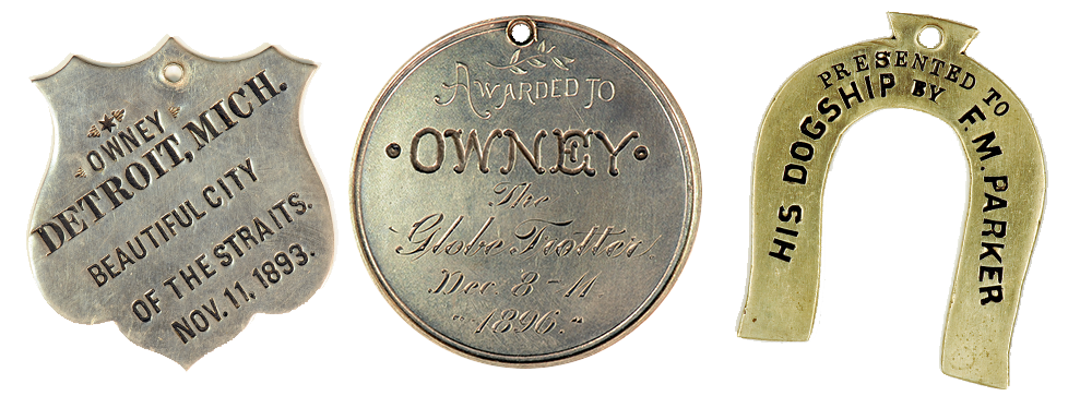 Owney's Tags, Images courtesy of the National Postal Museum