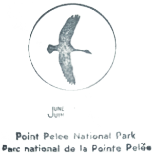 Black ink stamp for Point Pelee National Park
