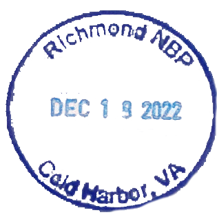 Richmond National Battlefield Park - Cold Harbor passport stamp