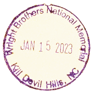 Stamp for Wright Brothers National Memorial