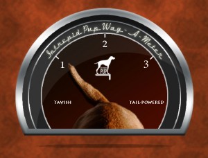 Click to see what a "1" on the Wag-a-meter means